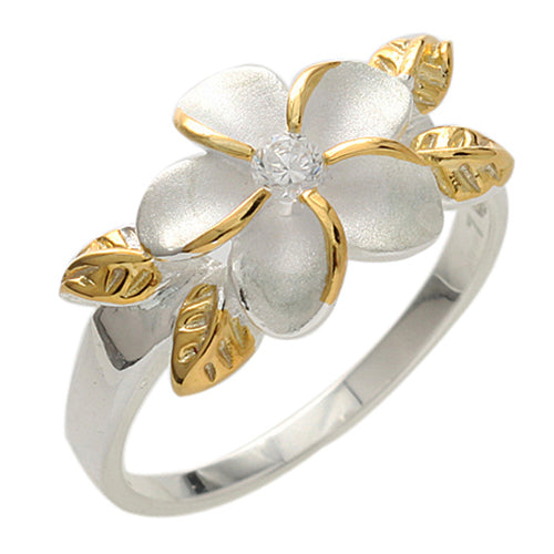 Plumeria Ring flower ring