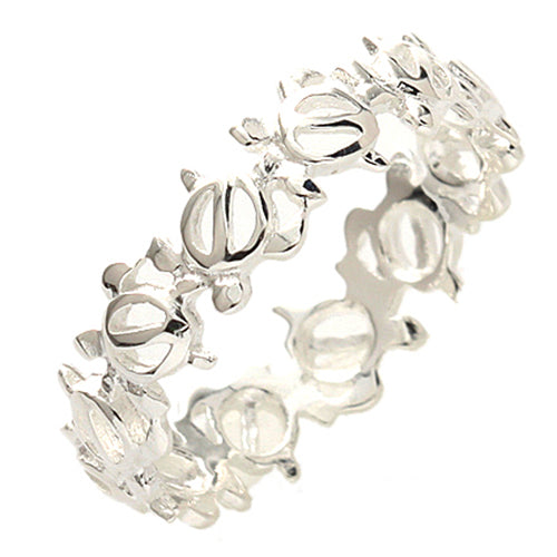 honu ring silver turtle ring
