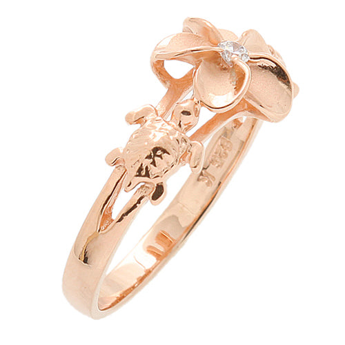 flower ring silver plumeria ring