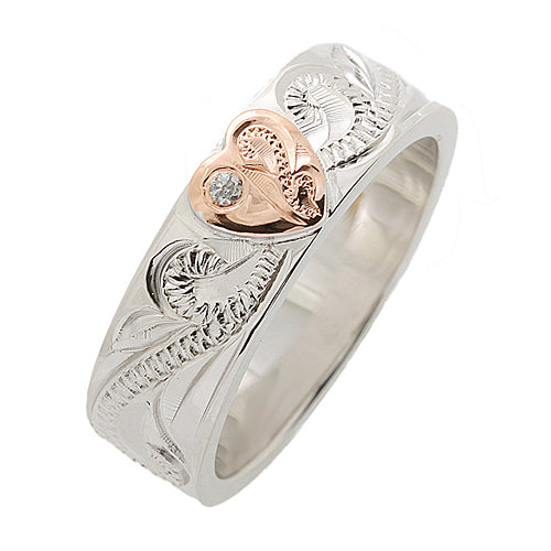 hawaiian heirloom ring silver scroll ring