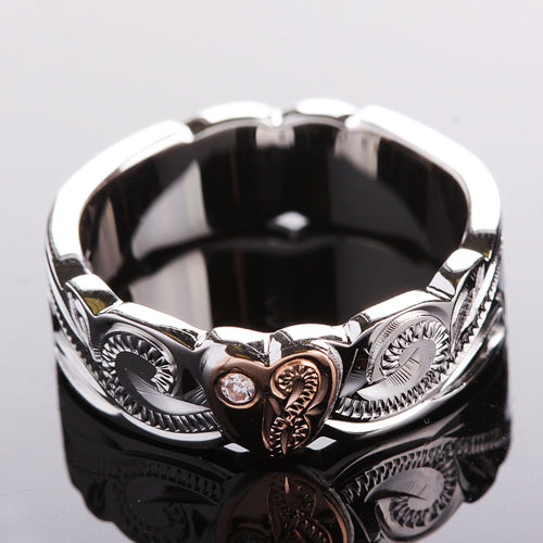 hawaiian heirloom ring silver scroll ring
