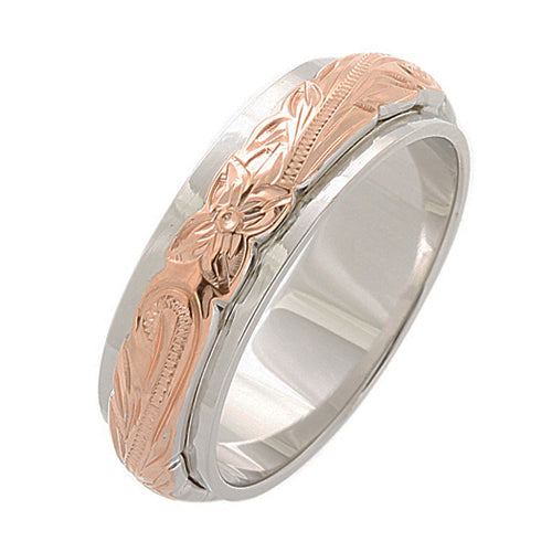 hawaiian heirloom ring silver scroll ring