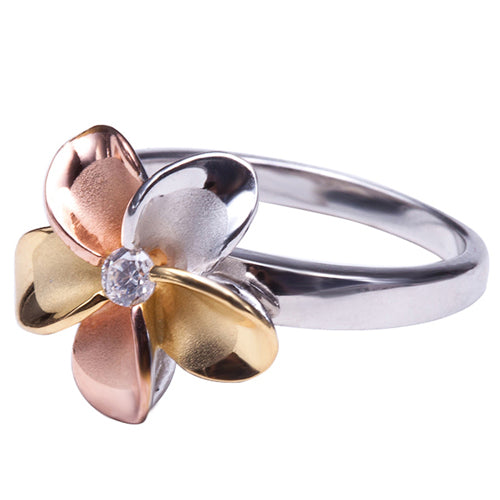 plumeria flower ring