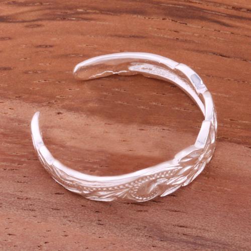 4mm Hawaiian Scroll Cut Out Edge Toe Ring