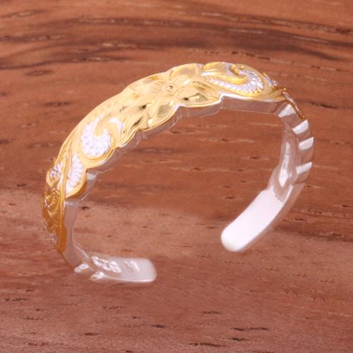 4mm Hawaiian Scroll Cut Out Edge Toe Ring