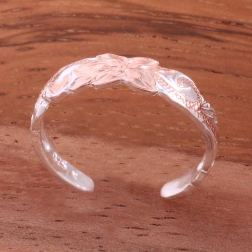 4mm Hawaiian Scroll Cut Out Edge Toe Ring