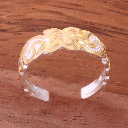 6mm Hawaiian Scroll Cut Out Edge Toe Ring
