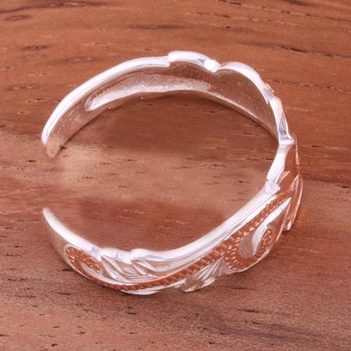 6mm Hawaiian Scroll Cut Out Edge Toe Ring