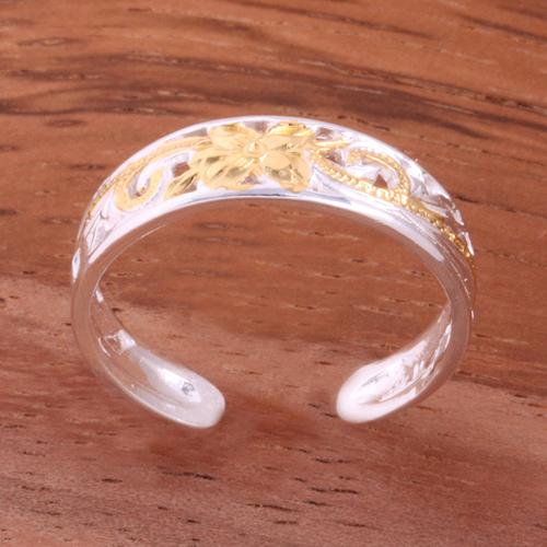 6mm Hawaiian Scroll See Through Toe Ring