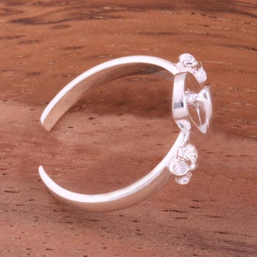 Hawaiian Plumeria and Slipper Toe Ring